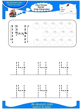 Çocuklar İçin Çizgi Çalışma Sayfaları 